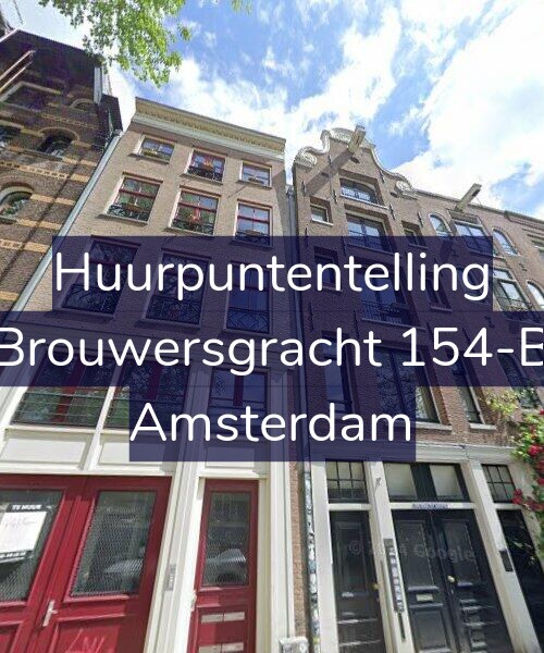 Foto gevel Huurpuntentelling voor Brouwersgracht 154-B, Amsterdam