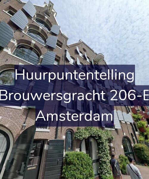 Foto gevel Huurpuntentelling voor Brouwersgracht 206-E, Amsterdam