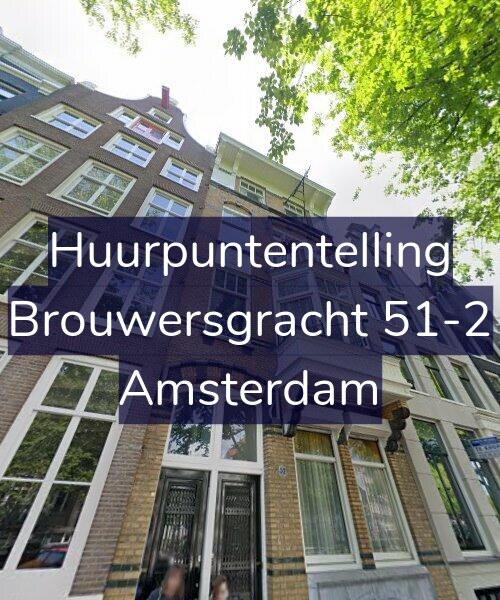 Foto gevel Huurpuntentelling voor Brouwersgracht 51-2, Amsterdam