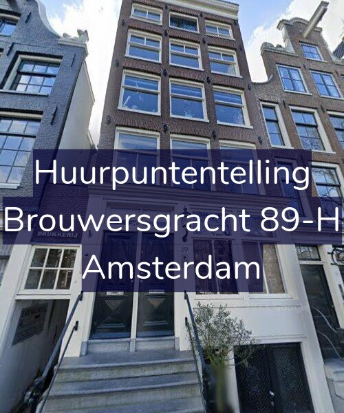 Foto gevel Huurpuntentelling voor Brouwersgracht 89-H, Amsterdam