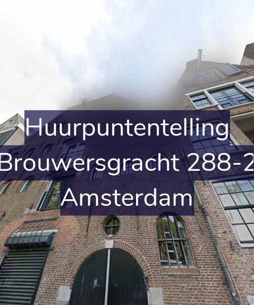 Foto gevel Huurpuntentelling voor Brouwersgracht 288-2, Amsterdam