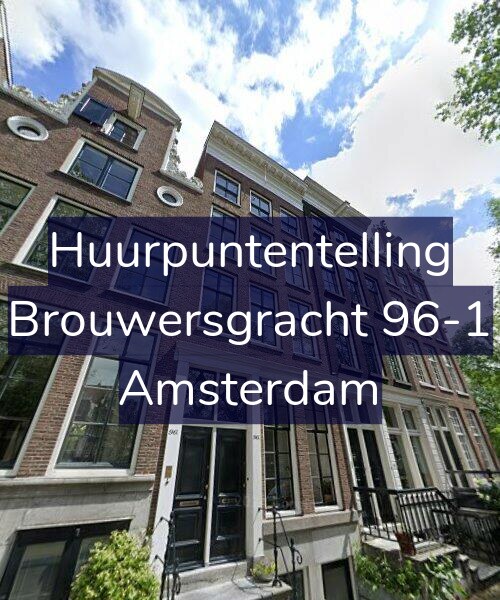 Foto gevel Huurpuntentelling voor Brouwersgracht 96-1, Amsterdam