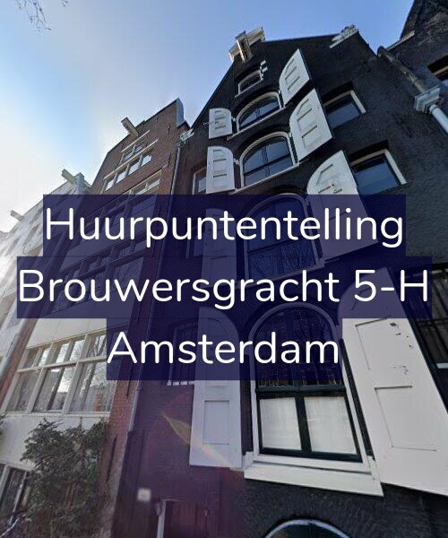 Foto gevel Huurpuntentelling voor Brouwersgracht 5-H, Amsterdam