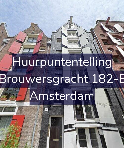 Foto gevel Huurpuntentelling voor Brouwersgracht 182-E, Amsterdam