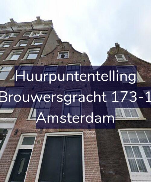Foto gevel Huurpuntentelling voor Brouwersgracht 173-1, Amsterdam