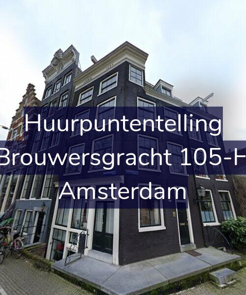 Foto gevel Huurpuntentelling voor Brouwersgracht 105-H, Amsterdam