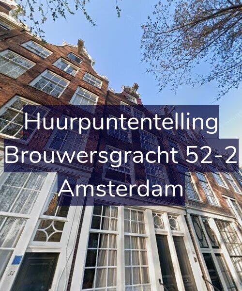Foto gevel Huurpuntentelling voor Brouwersgracht 52-2, Amsterdam