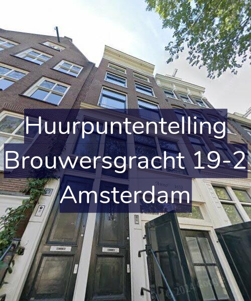 Foto gevel Huurpuntentelling voor Brouwersgracht 19-2, Amsterdam