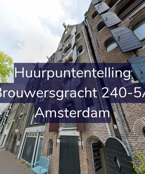 Foto gevel Huurpuntentelling voor Brouwersgracht 240-5A, Amsterdam