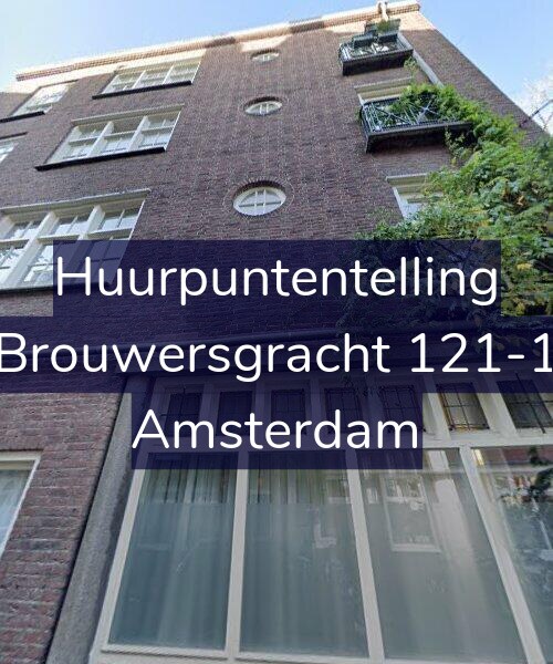 Foto gevel Huurpuntentelling voor Brouwersgracht 121-1, Amsterdam