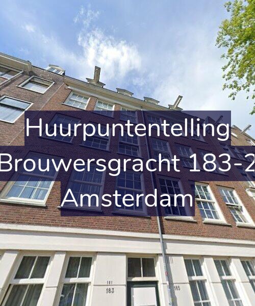 Foto gevel Huurpuntentelling voor Brouwersgracht 183-2, Amsterdam
