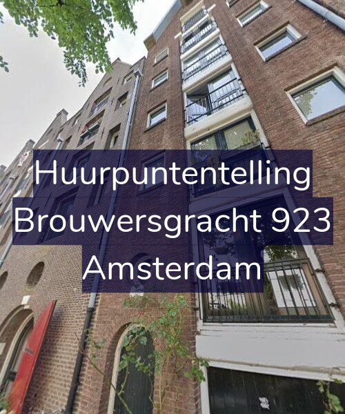 Foto gevel Huurpuntentelling voor Brouwersgracht 923, Amsterdam