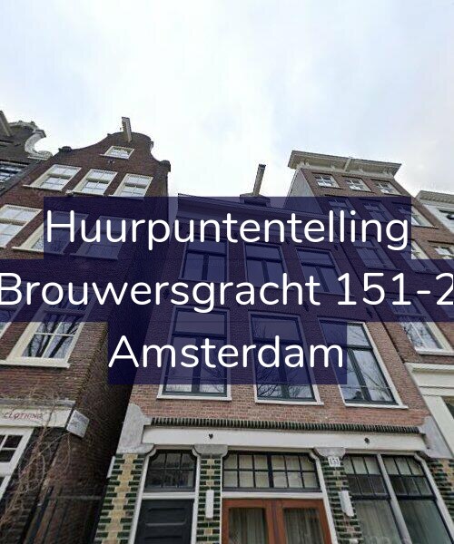 Foto gevel Huurpuntentelling voor Brouwersgracht 151-2, Amsterdam