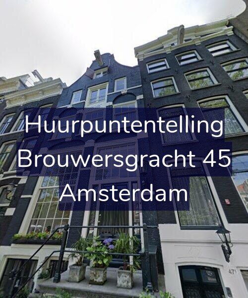 Foto gevel Huurpuntentelling voor Brouwersgracht 45, Amsterdam