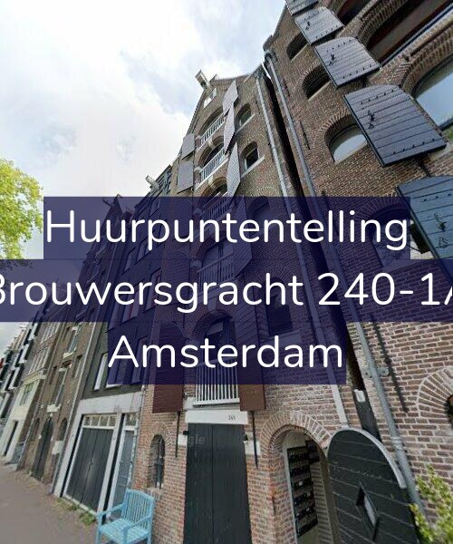 Foto gevel Huurpuntentelling voor Brouwersgracht 240-1A, Amsterdam
