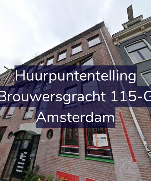 Foto gevel Huurpuntentelling voor Brouwersgracht 115-G, Amsterdam