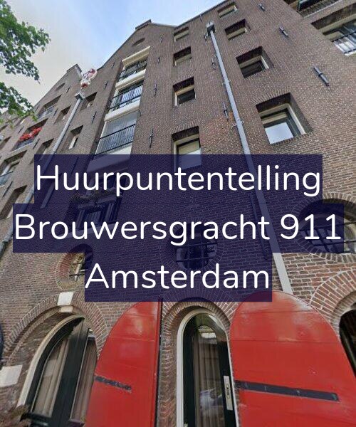 Foto gevel Huurpuntentelling voor Brouwersgracht 911, Amsterdam