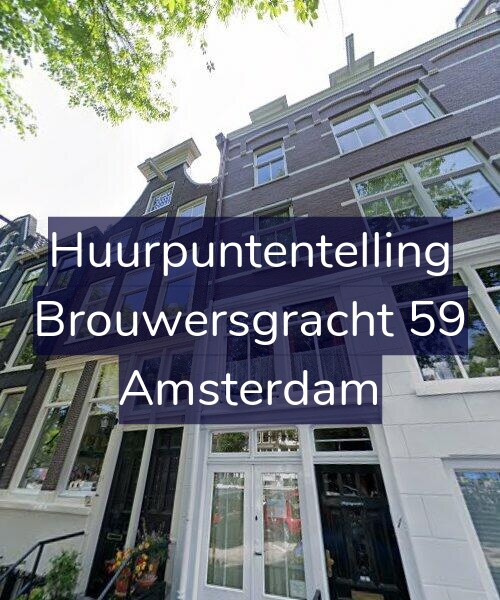 Foto gevel Huurpuntentelling voor Brouwersgracht 59, Amsterdam