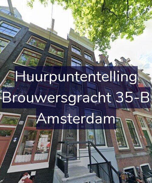 Foto gevel Huurpuntentelling voor Brouwersgracht 35-B, Amsterdam