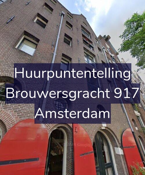 Foto gevel Huurpuntentelling voor Brouwersgracht 917, Amsterdam