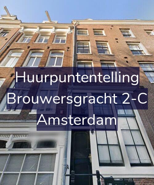 Foto gevel Huurpuntentelling voor Brouwersgracht 2-C, Amsterdam
