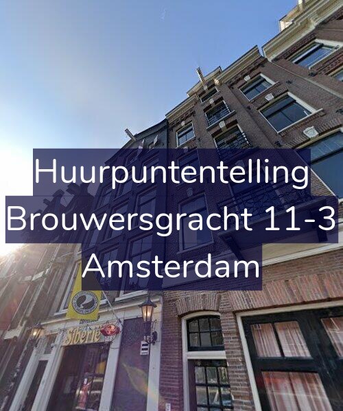 Foto gevel Huurpuntentelling voor Brouwersgracht 11-3, Amsterdam