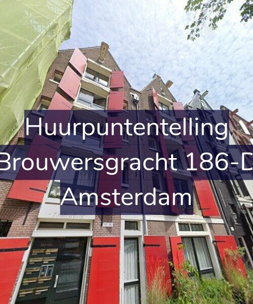 Foto gevel Huurpuntentelling voor Brouwersgracht 186-D, Amsterdam