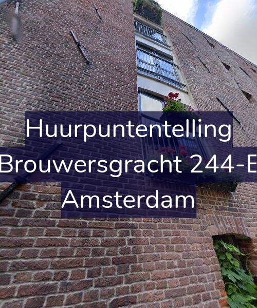 Foto gevel Huurpuntentelling voor Brouwersgracht 244-E, Amsterdam