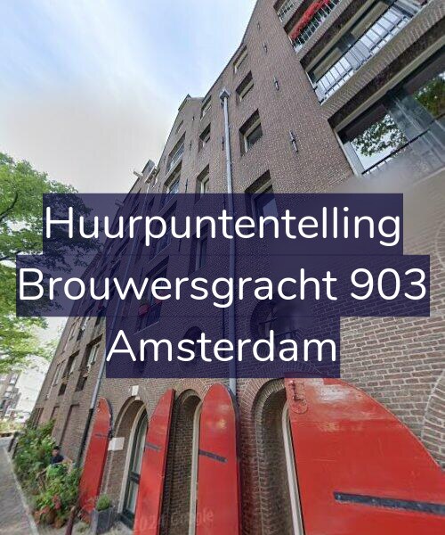 Foto gevel Huurpuntentelling voor Brouwersgracht 903, Amsterdam