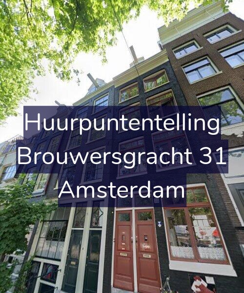 Foto gevel Huurpuntentelling voor Brouwersgracht 31, Amsterdam