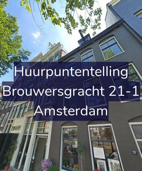 Foto gevel Huurpuntentelling voor Brouwersgracht 21-1, Amsterdam