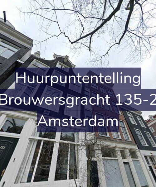 Foto gevel Huurpuntentelling voor Brouwersgracht 135-2, Amsterdam
