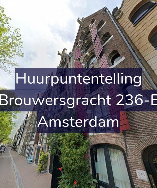 Foto gevel Huurpuntentelling voor Brouwersgracht 236-E, Amsterdam