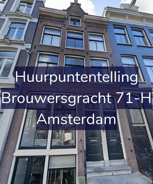 Foto gevel Huurpuntentelling voor Brouwersgracht 71-H, Amsterdam