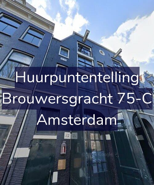 Foto gevel Huurpuntentelling voor Brouwersgracht 75-C, Amsterdam