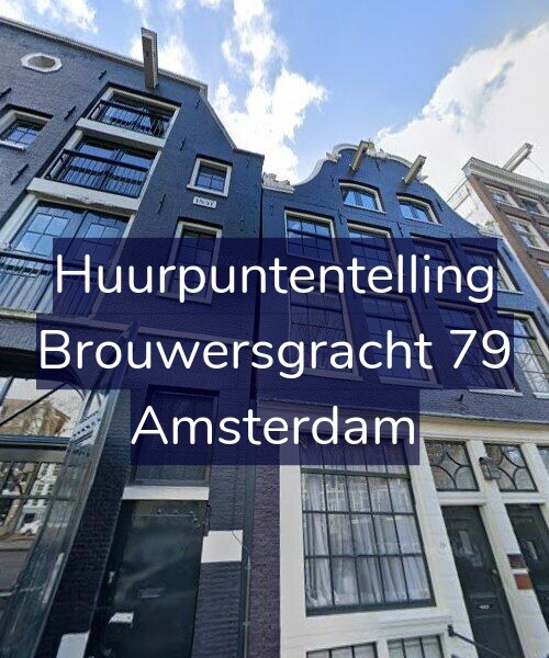 Foto gevel Huurpuntentelling voor Brouwersgracht 79, Amsterdam