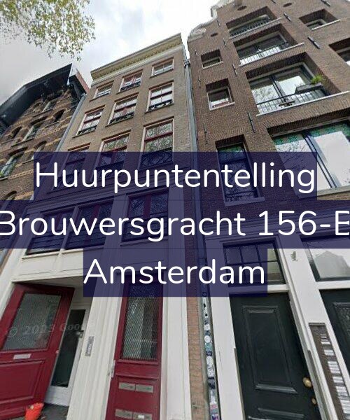 Foto gevel Huurpuntentelling voor Brouwersgracht 156-B, Amsterdam