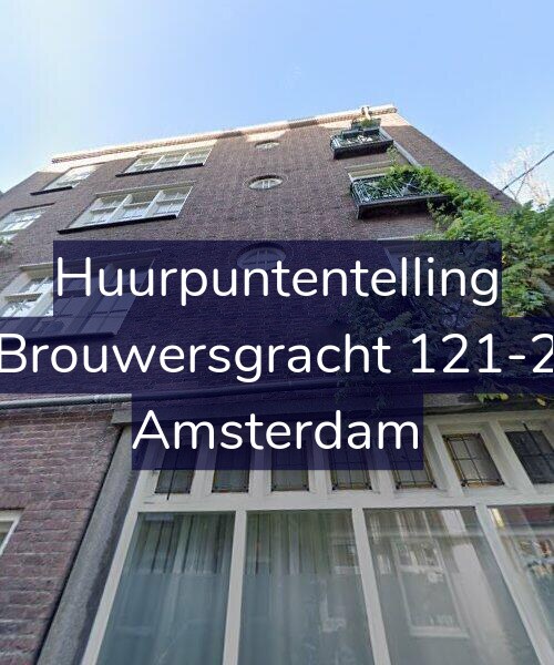 Foto gevel Huurpuntentelling voor Brouwersgracht 121-2, Amsterdam