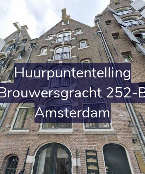 Foto gevel Huurpuntentelling voor Brouwersgracht 252-B, Amsterdam