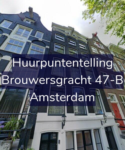 Foto gevel Huurpuntentelling voor Brouwersgracht 47-B, Amsterdam