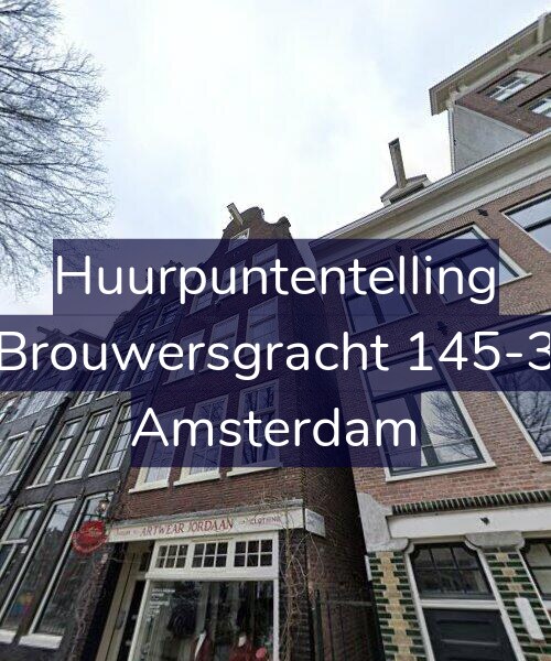 Foto gevel Huurpuntentelling voor Brouwersgracht 145-3, Amsterdam