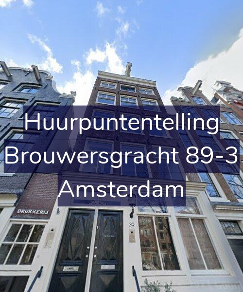 Foto gevel Huurpuntentelling voor Brouwersgracht 89-3, Amsterdam