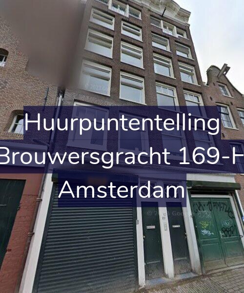 Foto gevel Huurpuntentelling voor Brouwersgracht 169-H, Amsterdam