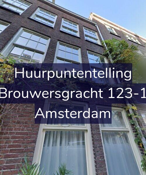 Foto gevel Huurpuntentelling voor Brouwersgracht 123-1, Amsterdam
