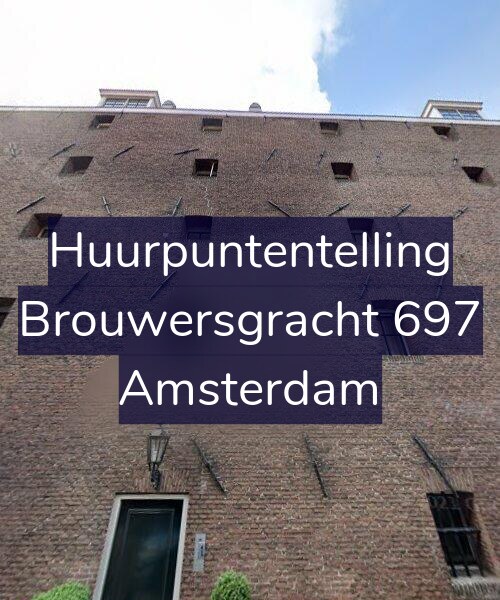 Foto gevel Huurpuntentelling voor Brouwersgracht 697, Amsterdam