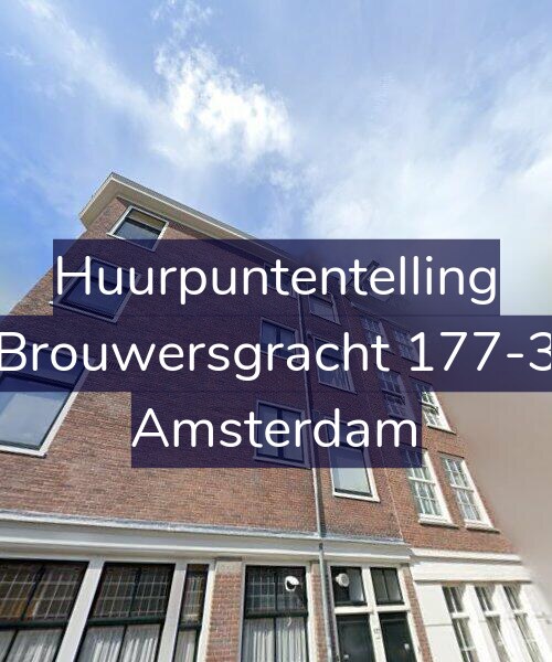 Foto gevel Huurpuntentelling voor Brouwersgracht 177-3, Amsterdam