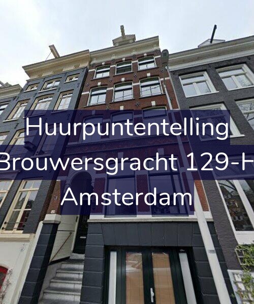 Foto gevel Huurpuntentelling voor Brouwersgracht 129-H, Amsterdam