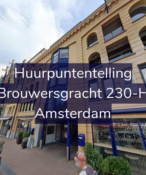 Foto gevel Huurpuntentelling voor Brouwersgracht 230-H, Amsterdam