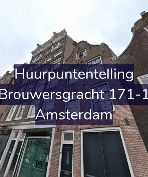 Foto gevel Huurpuntentelling voor Brouwersgracht 171-1, Amsterdam