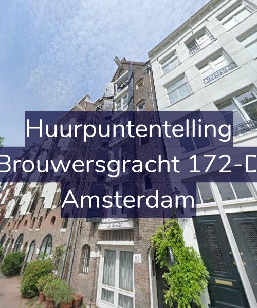 Foto gevel Huurpuntentelling voor Brouwersgracht 172-D, Amsterdam